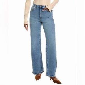 Joe’s De Minimis High Rise Wide Leg Jeans Size 28 Mid Blue Wash New Stretch